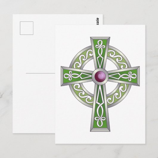 Keltische Kruis Briefkaart (Voorkant / Achterkant)