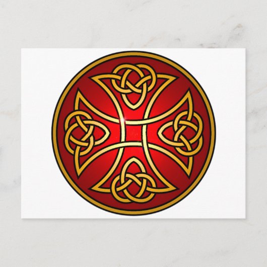 Keltische kruis briefkaart (Voorkant)