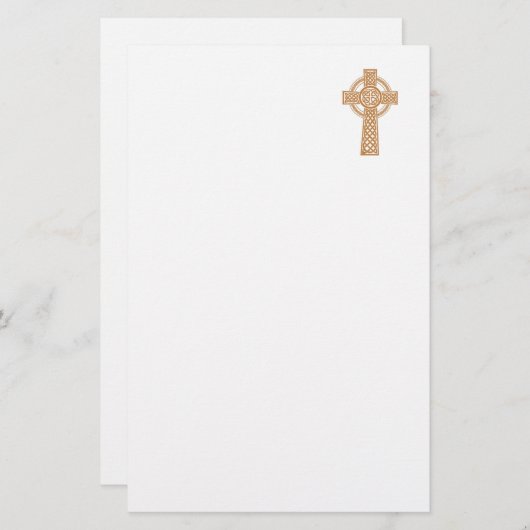 Keltische Kruis Briefpapier (Voorkant / Achterkant)