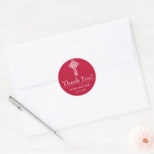 Keltische kruis dank u labels (Burgandy / wit) (Envelop)