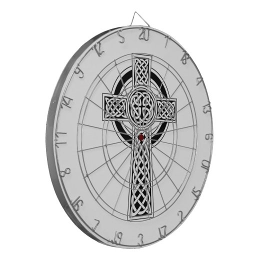 Keltische Kruis Dartbord (Voorkant Links)