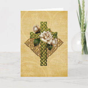 Keltische Kruis en Rozen Kaart