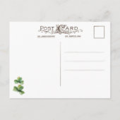 Keltische Kruis en Shamrocks Briefkaart (Achterkant)