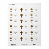 Keltische Kruis Etiket (Full Sheet)