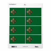 Keltische kruis etiket (Full Sheet)
