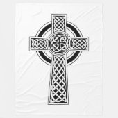 Keltische Kruis Fleece Deken (Voorkant)