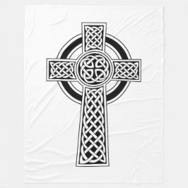 Keltische Kruis Fleece Deken