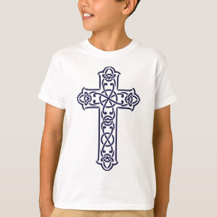 Keltische Kruis Grafische Knoopwerk Kunst T-shirt