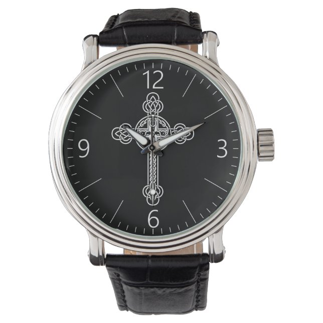 Keltische kruis horloge (Voorkant)