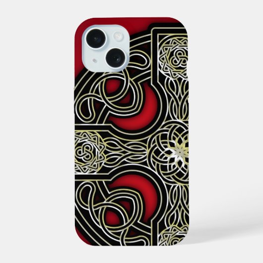 Keltische kruis iPhone 15 case (Achterkant)