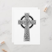 Keltische Kruis Kaart (Voorkant / Achterkant in situ)