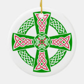 Keltische kruis keramisch ornament (Achterkant)