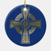 Keltische kruis keramisch ornament (Achterkant)