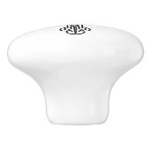 Keltische kruis keramische knop (Zijkant)