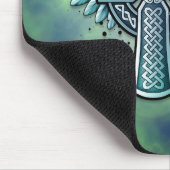 Keltische kruis met vleugels (blauw) muismat (Hoek)