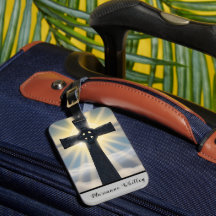 Keltische kruis met zonneschijn achtergrond