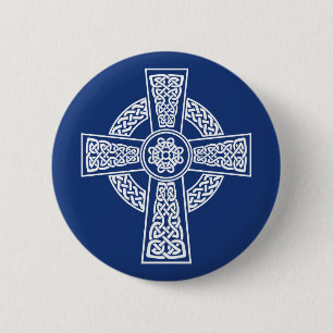 Keltische kruis ronde button 5,7 cm