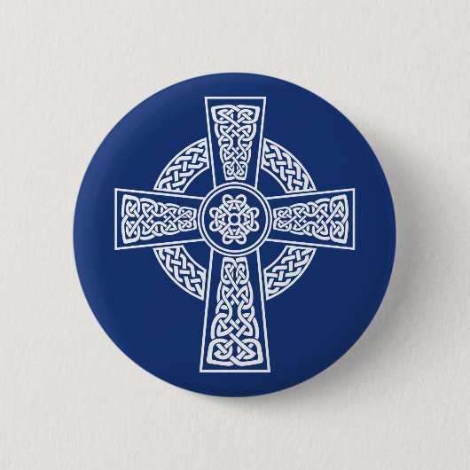 Keltische kruis ronde button 5,7 cm (Voorkant)