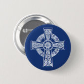 Keltische kruis ronde button 5,7 cm (Voorkant /achterkant)
