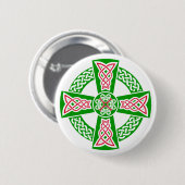 Keltische kruis ronde button 5,7 cm (Voorkant /achterkant)