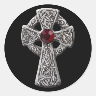 Keltische Kruis Ronde Sticker