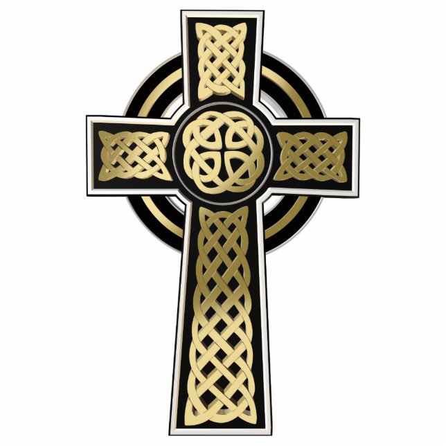 Keltische kruis staand fotobeeldje  (Voorkant)