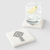 Keltische Kruis Stenen Onderzetter (Zijkant)