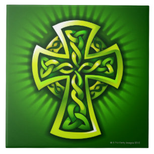 Keltische kruis tegeltje