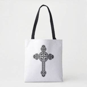 Keltische kruis tote bag