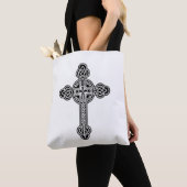Keltische kruis tote bag (Dichtbij)