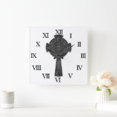 Keltische Kruis Vierkante Klok (Huis)