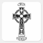 Keltische Kruis Vierkante Sticker (Voorkant)