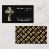 Keltische kruis visitekaartje (Voorkant / Achterkant)