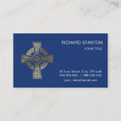 Keltische kruis visitekaartje (Voorkant)