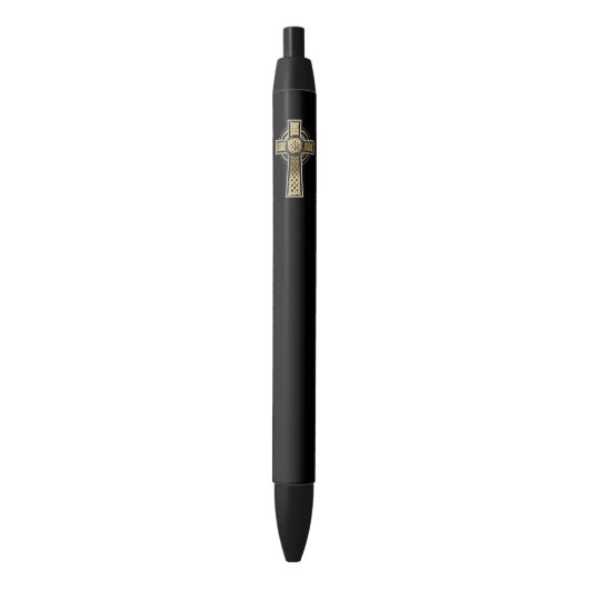 Keltische kruis zwarte inkt pen (Voorkant Verticaal)