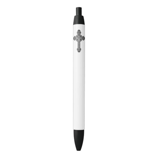 Keltische kruis zwarte inkt pen (Voorkant Verticaal)