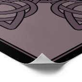 Keltische kruisingen kleurrijk Poster (Hoek)