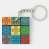 Keltische kruisingen sleutelhanger (Achterkant)