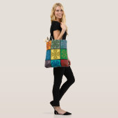 Keltische kruisingen tote bag (Op model)