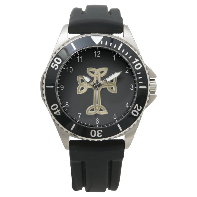 Keltische kruisknoop horloge (Voorkant)
