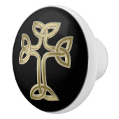 Keltische kruisknoop keramische knop (Rechts)