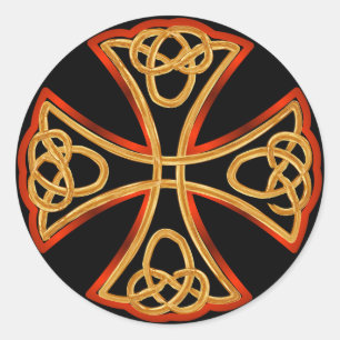 Keltische kruisribben stickers