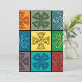 Keltische Kruizen Uitnodiging (Staand voorkant)