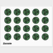Keltische Kunst Sticker, Triskel Design #4 Ronde Sticker (Vel)