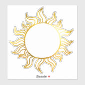  Keltische Kunst Witchy Cool Golden Folie Sun Sticker (Vel)