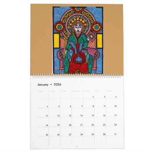 KELTISCHE KUNSTKALENDER KALENDER (Jan 2026)