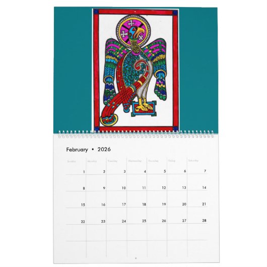 KELTISCHE KUNSTKALENDER KALENDER (Feb 2026)