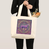 Keltische lavendelluipaard grote tote bag (Voorkant (product))