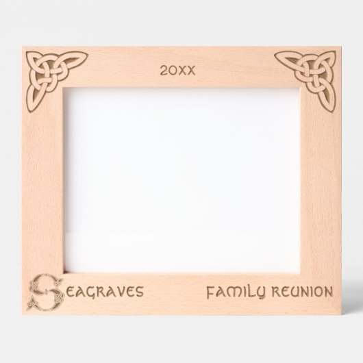 Keltische letter S aangepaste naam Gegraveerde Lijstjes (Voorkant)