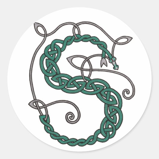 Keltische letter S Stickers (Voorkant)